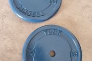 2x 10kg york plates