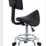Adjustable Faux Leather Massage Table For Cosmetic with Salon Chair Black Image 4