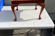 Beautiful vintage  stool / footstool with cabriole legs