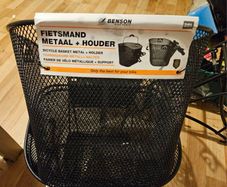 Metal Bike Basket and Holder