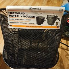 Metal Bike Basket and Holder