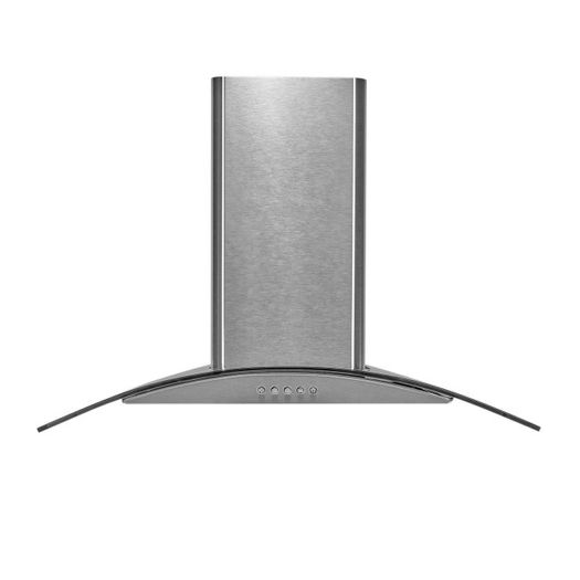 Cooker Hood 60cm Curved Glass and Stainless Steel