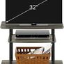 TURN-N-TUBE TV Stand, 3-Tier No Tools Entertainment Center, TV Console for TV up to 32 Inch, for Living Room, Bedroom, French Oak Image 2