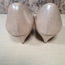 Lk Bennett Saffiano Perla Rose Pale Pink Nude Leather Kitten Wedge Heels Leather Pumps Size Uk 5 Eu 38 Image 6
