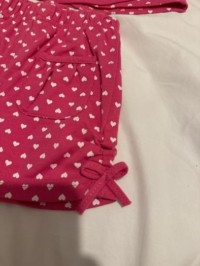 Pink top and shorts 9-12 m
