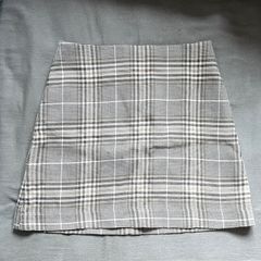 Korean Brand Checked Skirt