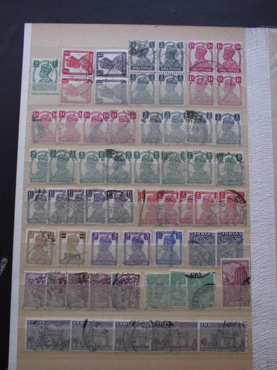 A nice collection of Stamps from India, presented in the album #7