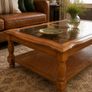 Solid Oak Coffee Table Image 5