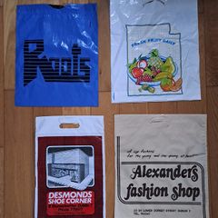 1980s plastic shopping bags