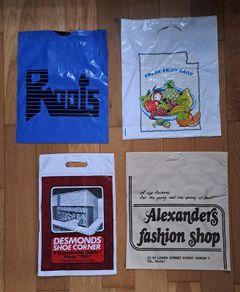 1980s plastic shopping bags