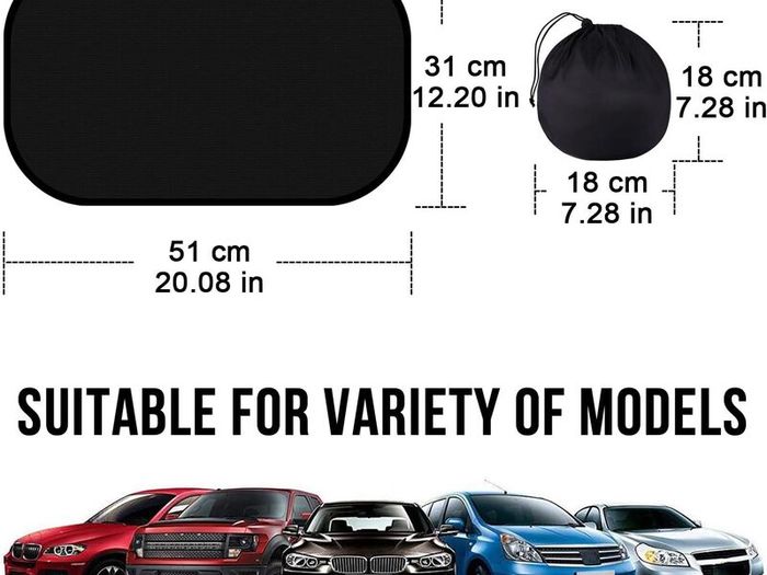 Car Sun Shade for Baby with Suction, Car Sun Shades for Kids UV Rays/Sunlight Protection