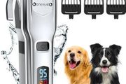 SALE | Dog Clippers for Grooming for Thick Heavy Coats/Low Noise Rechargeable Cordless Pet Shaver with Stainless Steel Blade for Pets and Animals, Waterproof