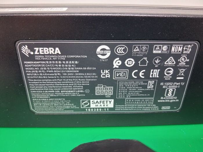 Postage - Zebra SAWA-58-90012A Power Adapter