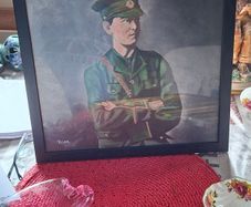 Beautiful Genuine Painting of a Young Michael Collins, Postage Available or Collection, Lots more Antiques and Collectables