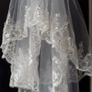 2 Tier Finger Length Bridal Veil Image 6