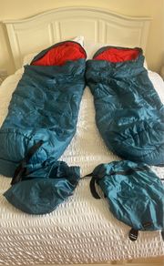 2 x Halfords Junior Mummy Sleeping Bag