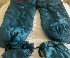 2 x Halfords Junior Mummy Sleeping Bag
