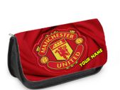 Manchester united crest logo printed Personalised Pencil Case / Make up bag / back to school stationary