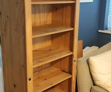 Pine Bookcase Shelves Storage