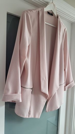 Wallis blush drape jacket Sz 18 (Fit 14-18UK)