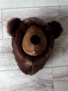 Bear plush wall mount