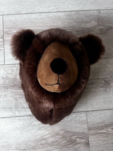 Bear plush wall mount