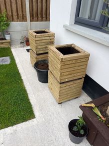 Solid Timber Garden Planters 25e Each