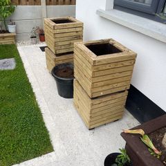 Solid Timber Garden Planters 25e Each