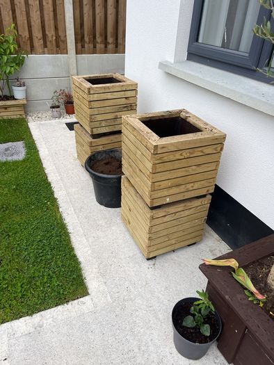 Solid Timber Garden Planters 25e Each