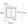Outdoor Wall Lights x 6 Image 3