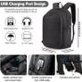 Travel Laptop Backpack Water Resistant Anti-Theft Bag with USB Charging Port and Lock 14/15.6 Inch Computer Business Backpacks for Women Men College School Student Gift,Bookbag Casual Hiking Daypack (FREE POSTAGE) Image 2