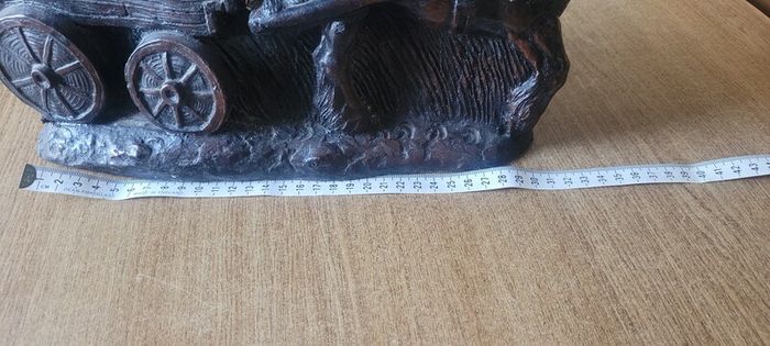 horse and cart ornament