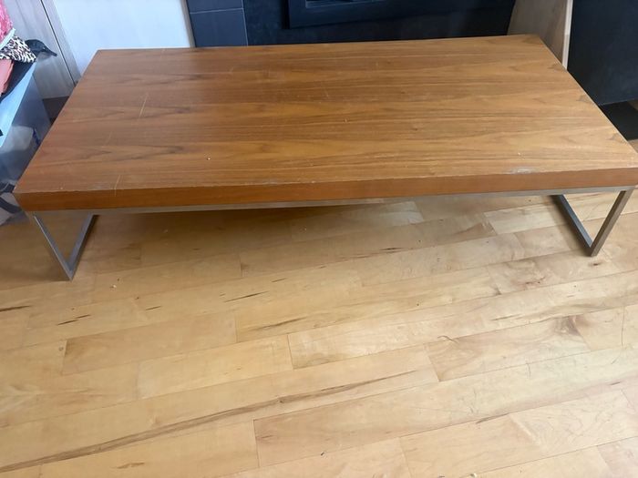 Very low coffee table 60x120xH26cm Rectangular Center Table