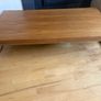 Very low coffee table 60x120xH26cm Rectangular Center Table Image 2