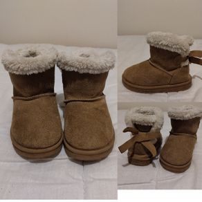Warm Lined Brown Suede Boots
