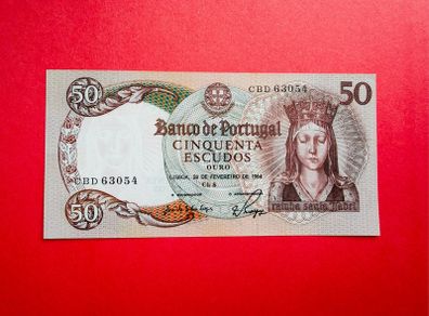 Portugal.  50. Escudos  1964  Pick 168   ( uncirculated )
