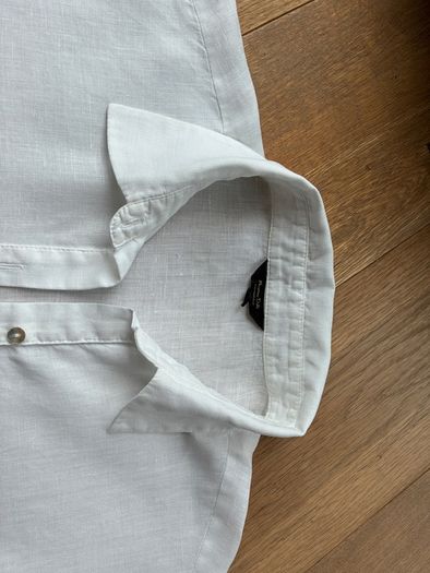 Massimo Dutti White Linen Shirt