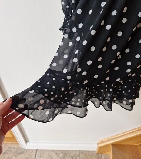 Black and white spotty dress