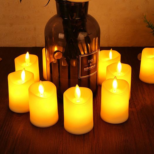 LED Electronic Candles With Head Movement Function Are Suitable for Decorating Electronic Candles