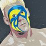 Sting The Stinger WCW acrylic original portrait painting art canvas wrestling memorabilia Image 5