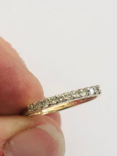 9ct Yellow Gold Diamond Eternity Ring