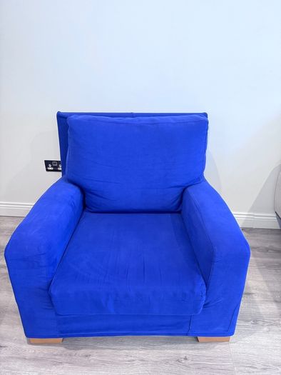 3-seater fabric sofa+2 matching armchairs
