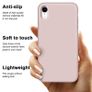 Liquid Silicone Case For iPhone XR Luxury Thin Soft Phone Cover New Pink Sand - FHT3IPXRLK Image 2