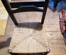 antique church chair