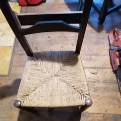 antique church chair