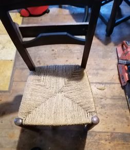 antique church chair