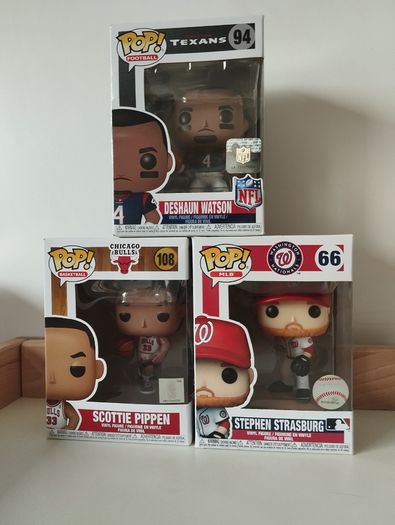 Funko Pop Sports Collection  NFL / NBA / MLB (Set of 3)