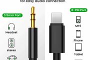 For iPhone 8 Pin 3.5Mm Headphone Jack Audio Kabel Adapter For Iphone 13 12 Pro Max Xs Xr Aux Splitter Wire Converter Accessoires
