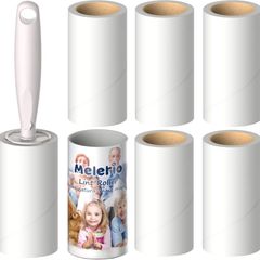 Lint Rollers 5 Refills Full 420 Sheets with Protective Cover,1 handle with 6 Extra Sticky Lint Roller Set for Clothes, Sofa, Bed and Carpet, Lint Roller for Pet hair, Cat Hair, Dog Hair, Dust