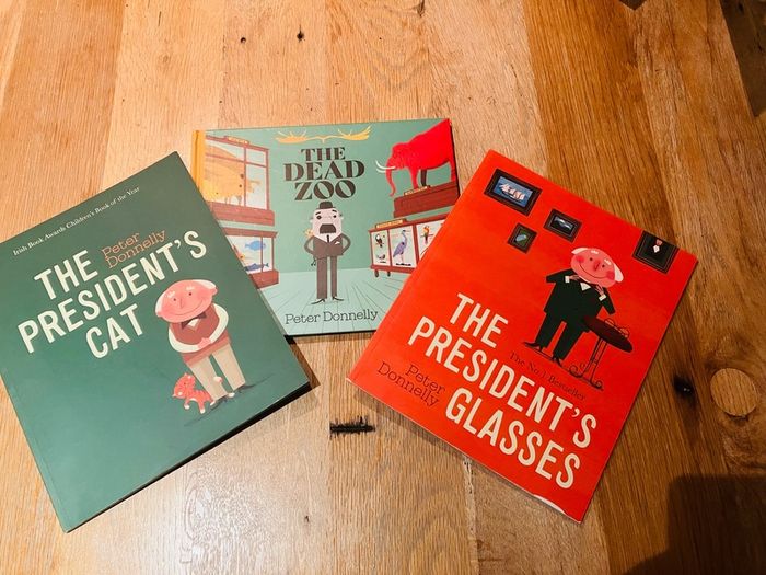 Peter Donnelly Kids Books x3 - The President's Cat, Glasses & Dead Zoo